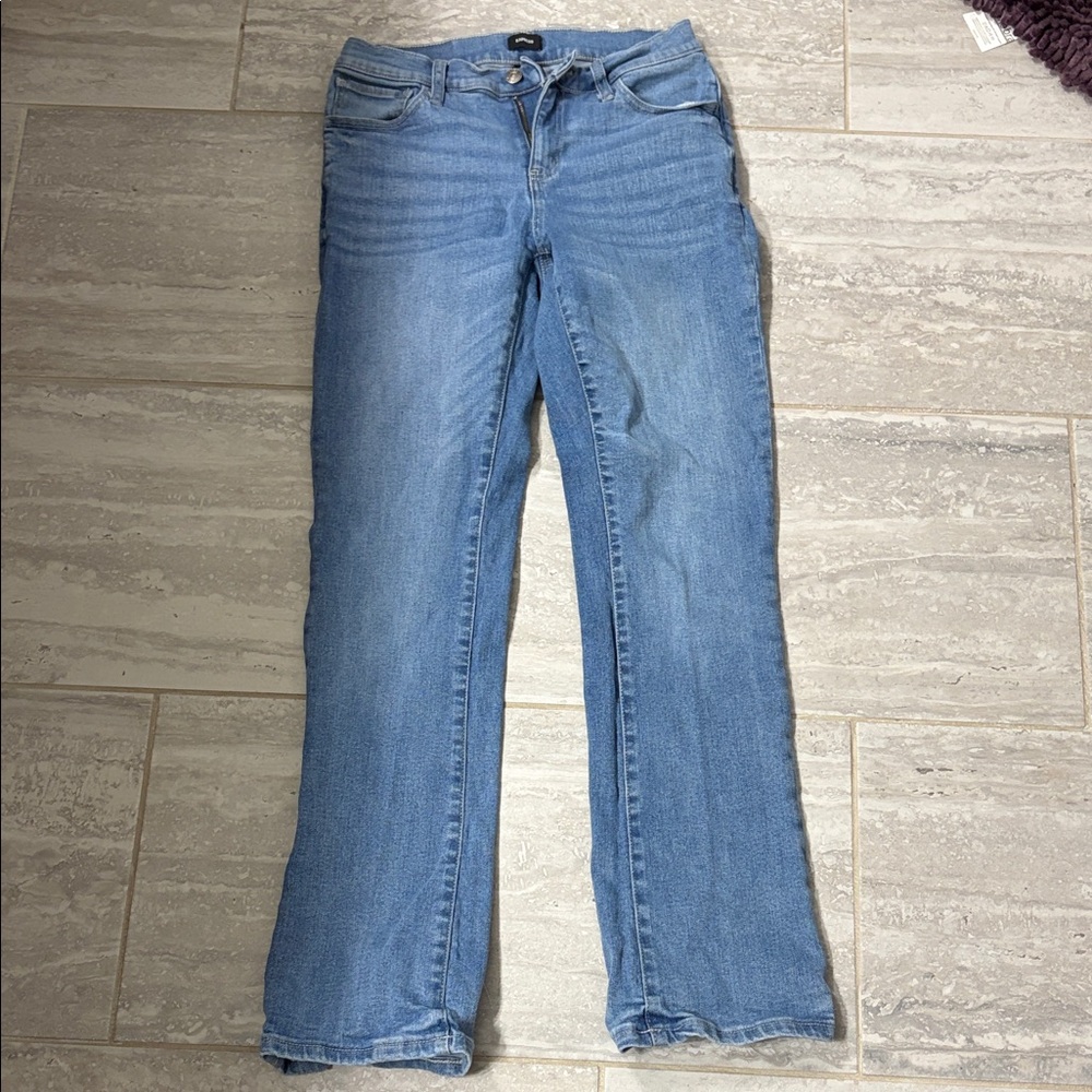 Express Light Blue Bootcut Jeans